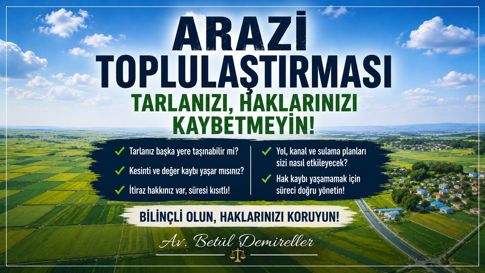 Aydın ve Nazilli’de Arazi Toplulaştırması: Köylü ve Çiftçiler İçin Kapsamlı Hukuki Rehber (2026)